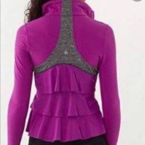 Lululemon 4 yoga dance ruffle jacket